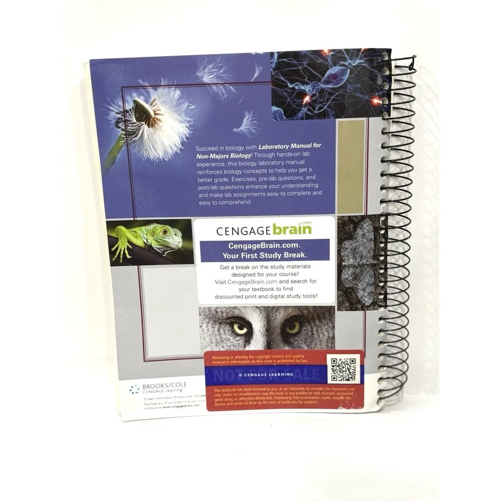 Laboratory Manual for Non-Majors Biology 6th Edition Perry Spiral Bound